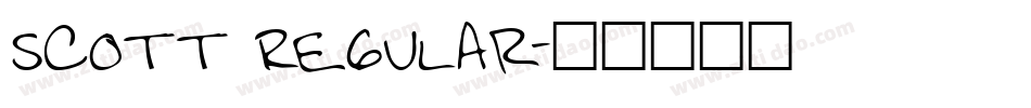 Scott Regular字体转换